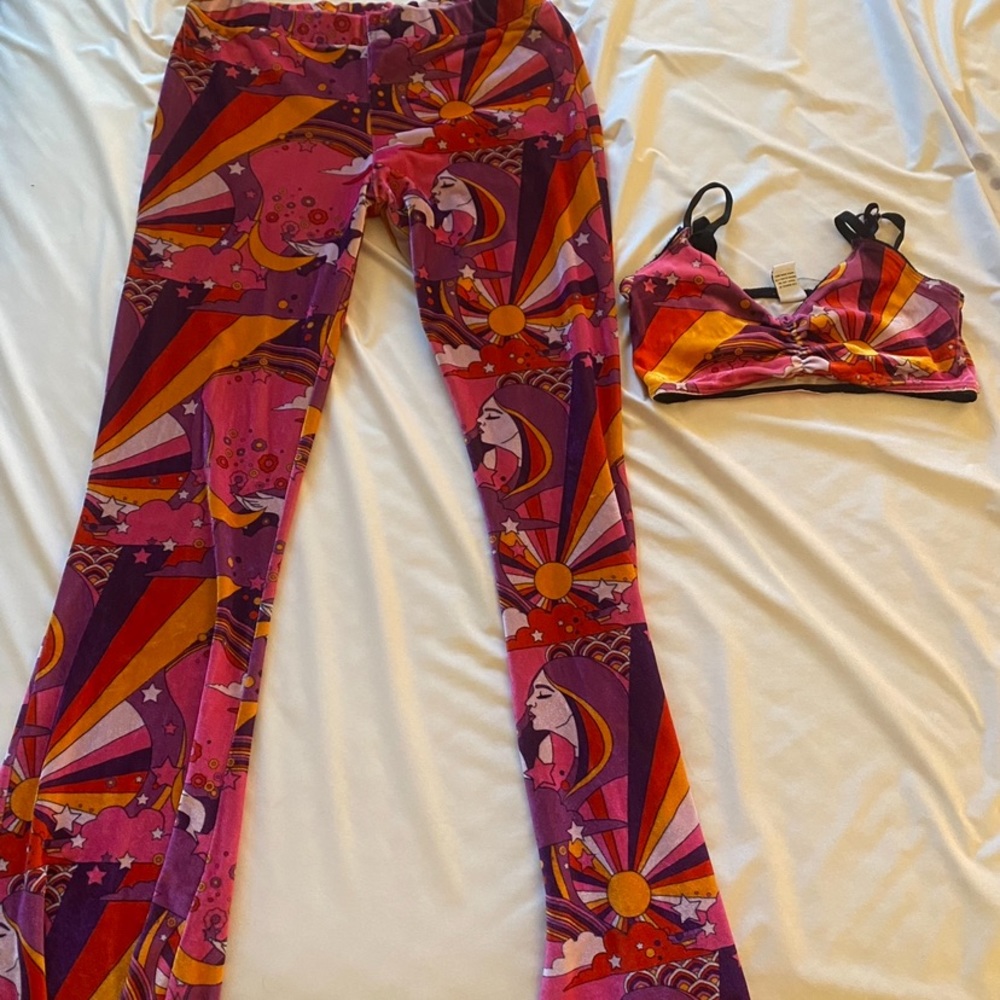 Flare Street Dhana Dreams flare pants and bralette